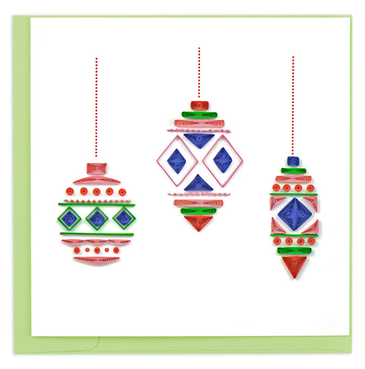 Quilled Greeting Card, “Modern Ornaments”