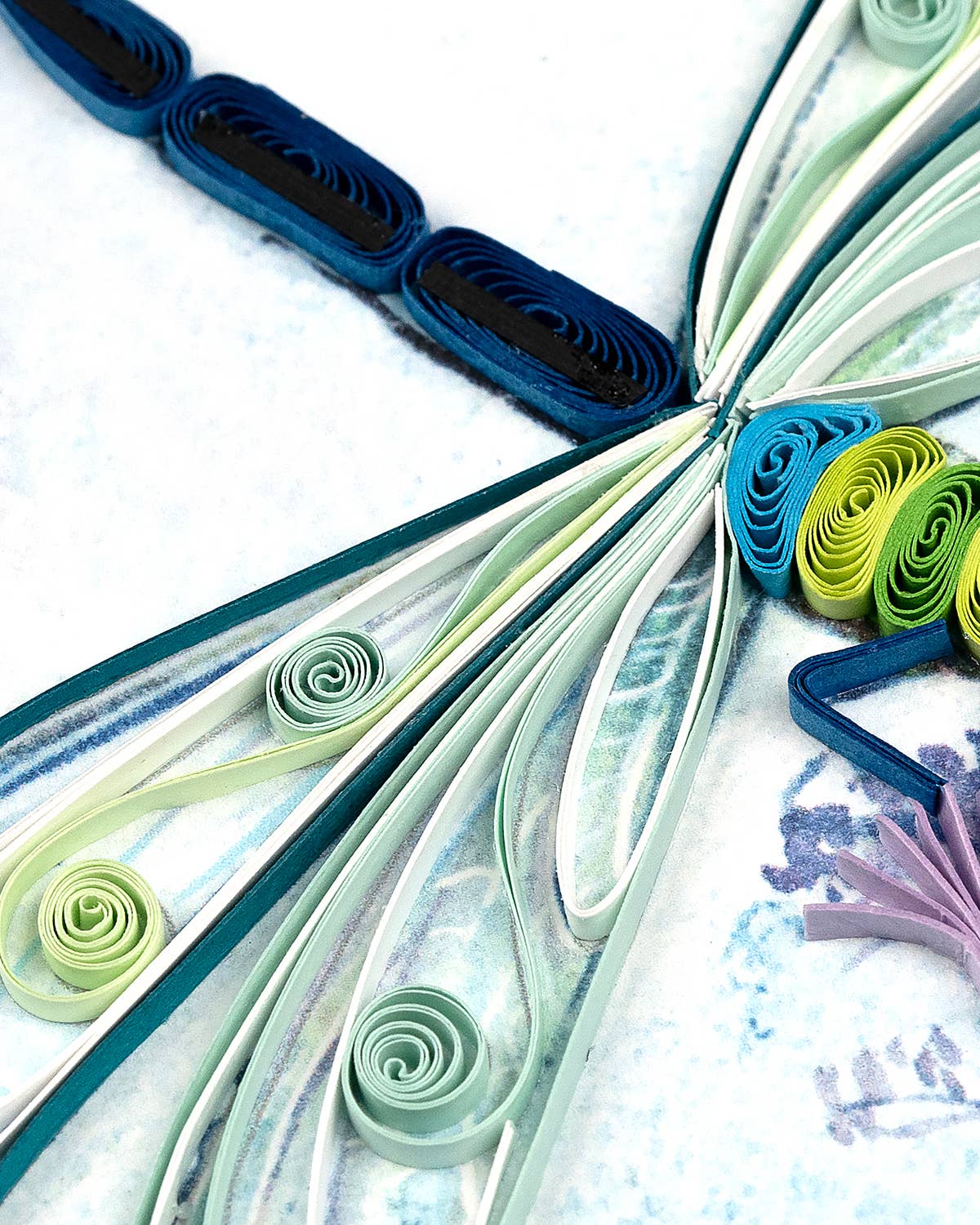 Quilled Greeting Card, "Emperor Dragonfly"