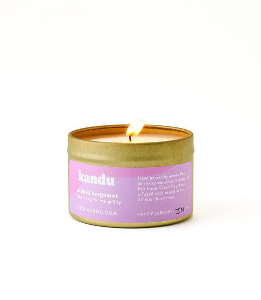 Orchid Bergamot 3oz Hand-Poured Soy Wax Candle