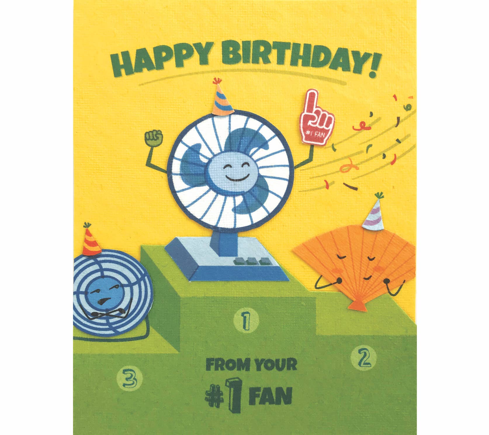 Recycled Paper Cards, "Number 1 Fan Birthday"
