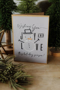 Joy & Love Hand Stitched Greeting Cards, Set of 4