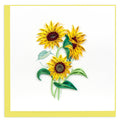 Quilled Greeting Card, "Wild Sunflowers"