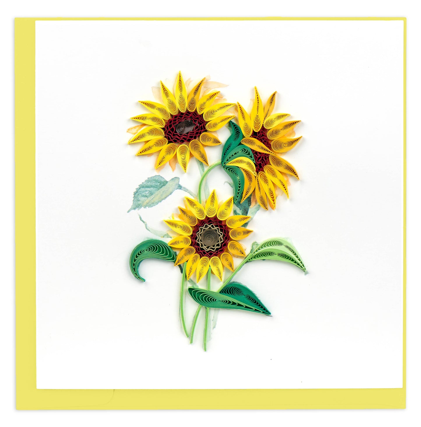Quilled Greeting Card, "Wild Sunflowers"
