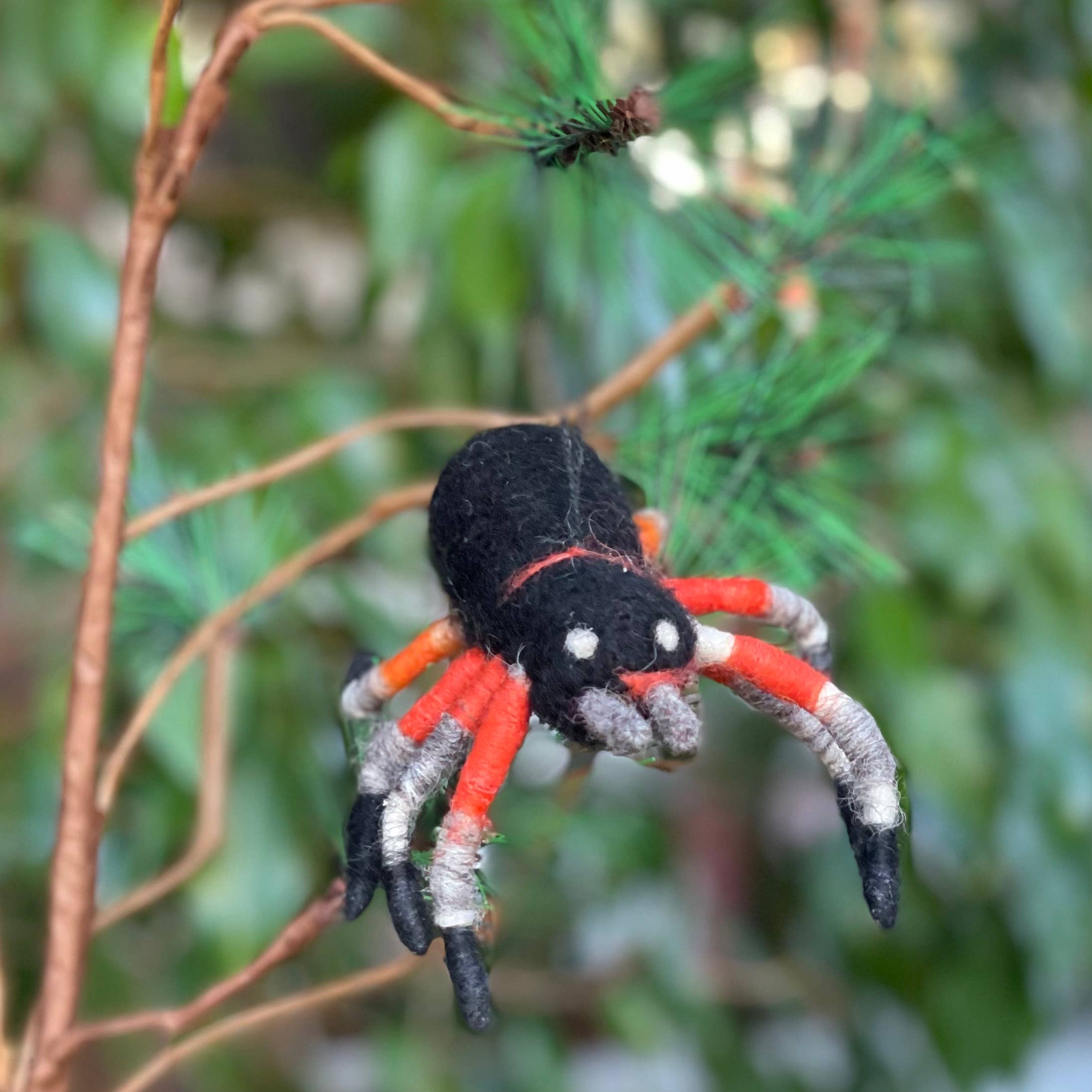 Mexican Redknee Tarantula Felt Ornament