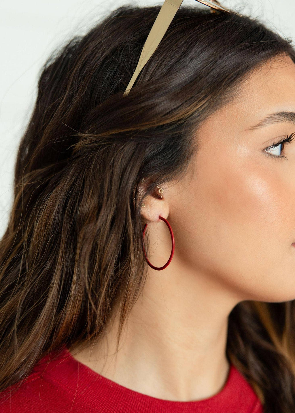 Red Medium Game Day Hoops