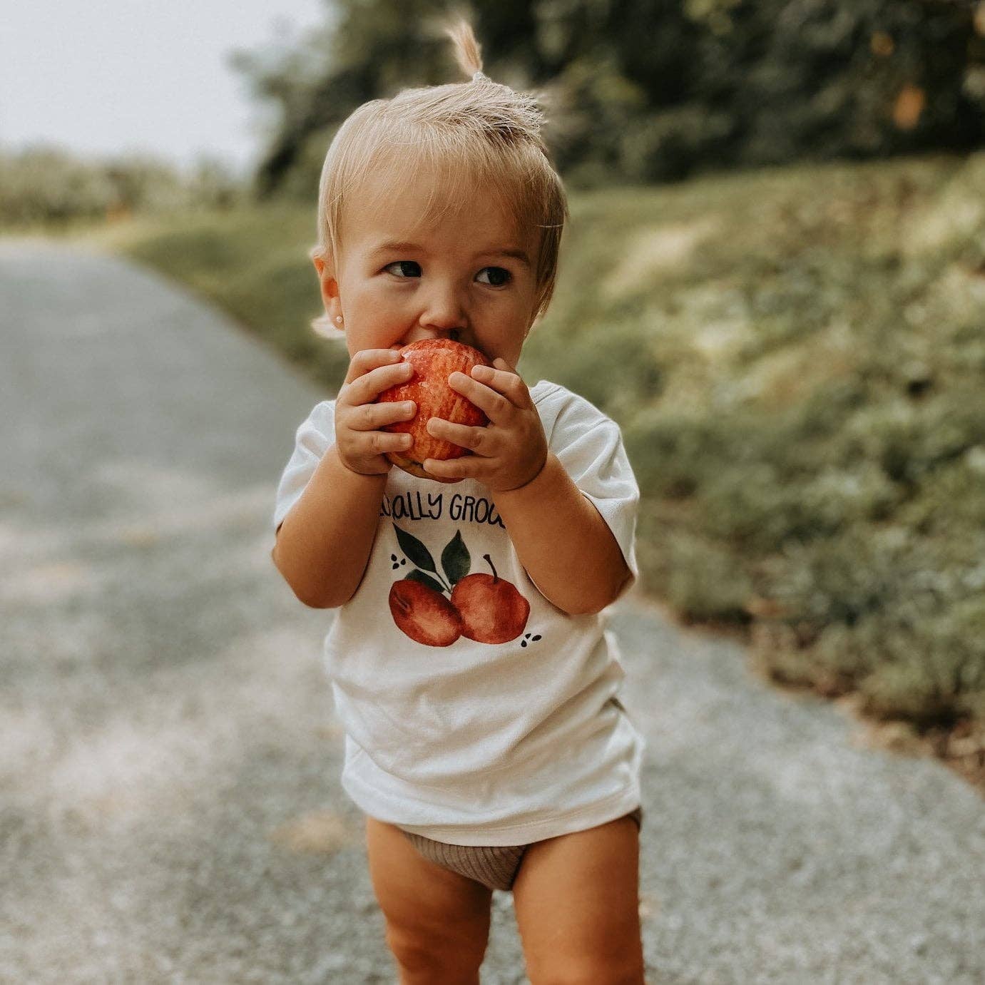 Organic Graphic Kid's Tee, "Locally Grown"