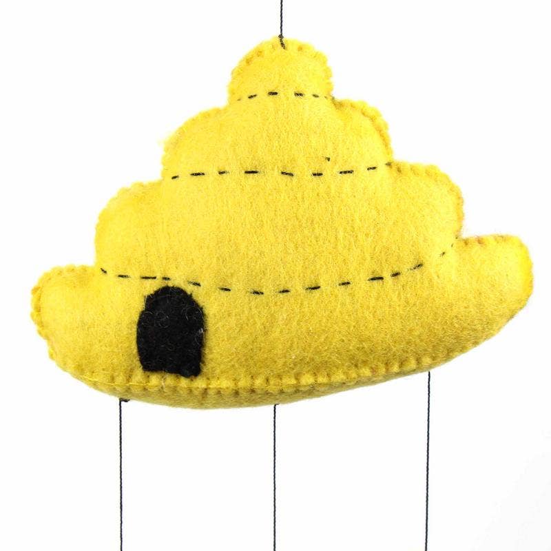Bee Hive Baby Nursery Felt Mobile