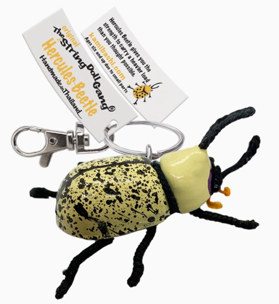 Keychain String Doll, "Hercules Beetle"