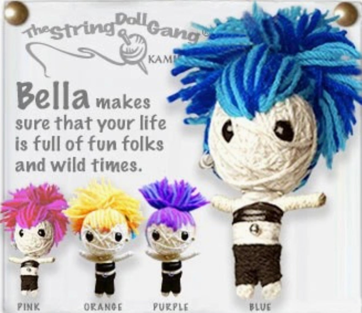 Keychain String Doll, "Bella"