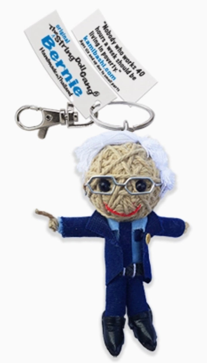 Keychain String Doll, "Bernie"