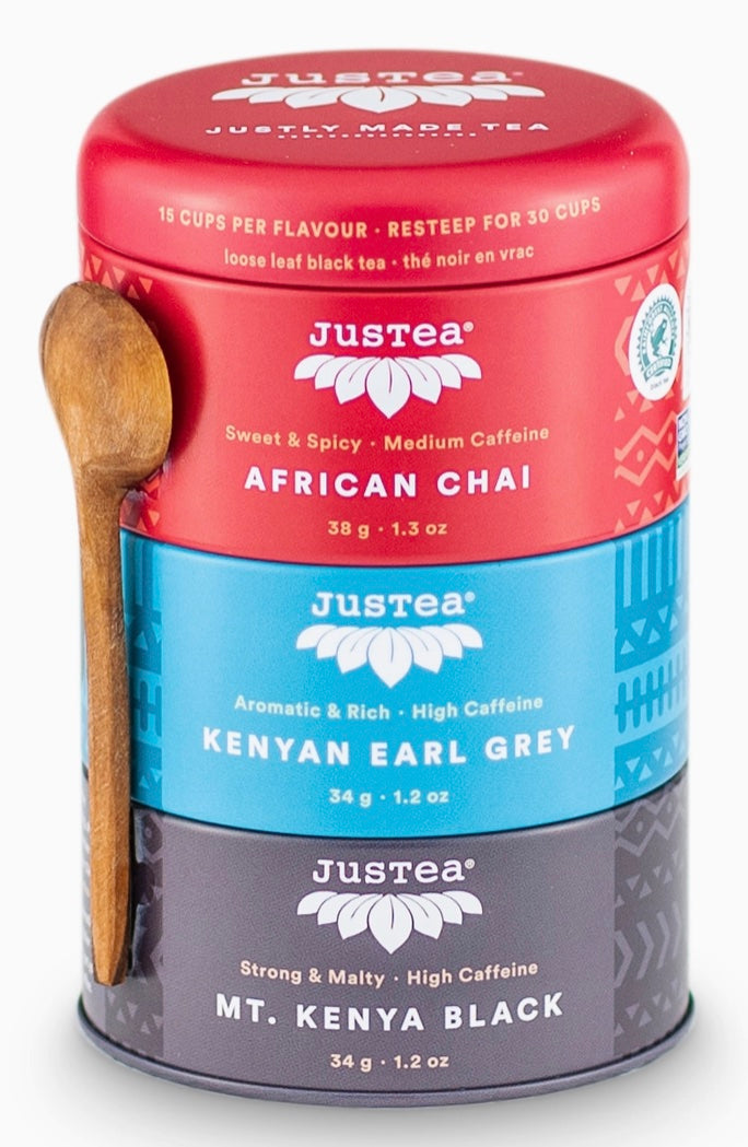 Looseleaf Tea w/Spoon, "Black Tea Trio"