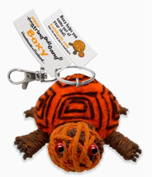 Keychain String Doll, "Boxy the Box Turtle"
