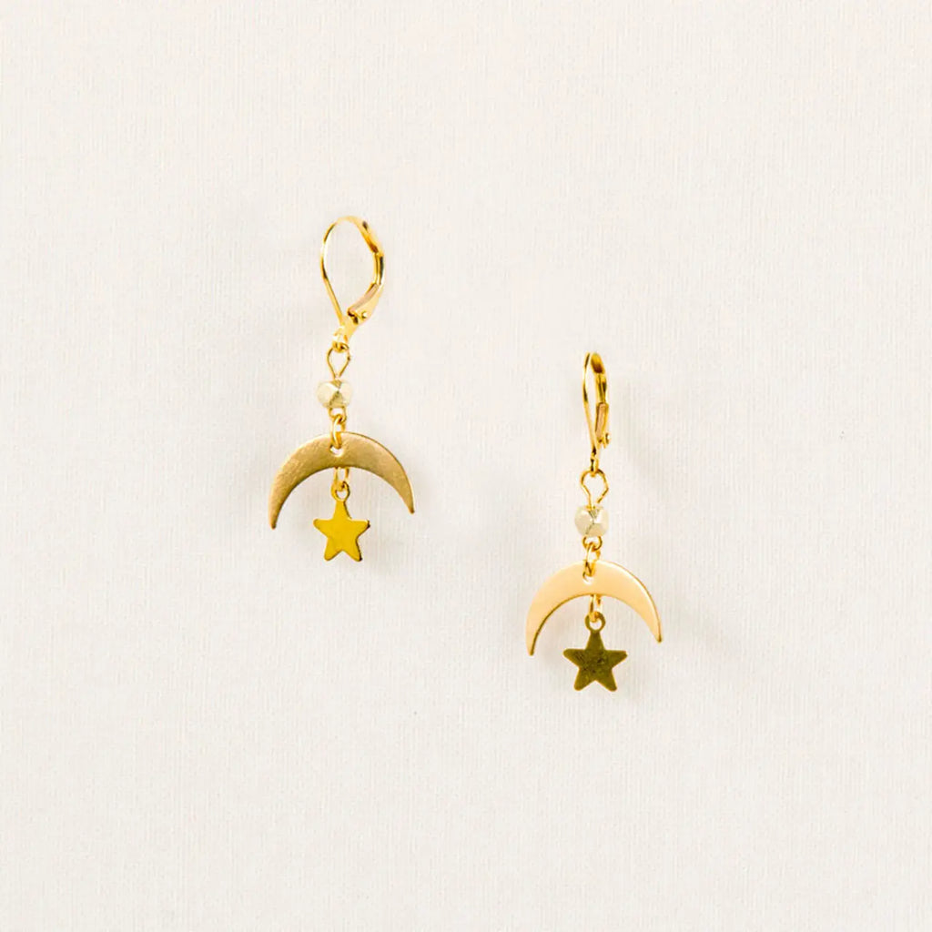Earring, Moon and Star