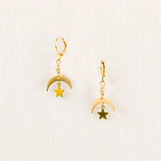 Earring, Moon and Star