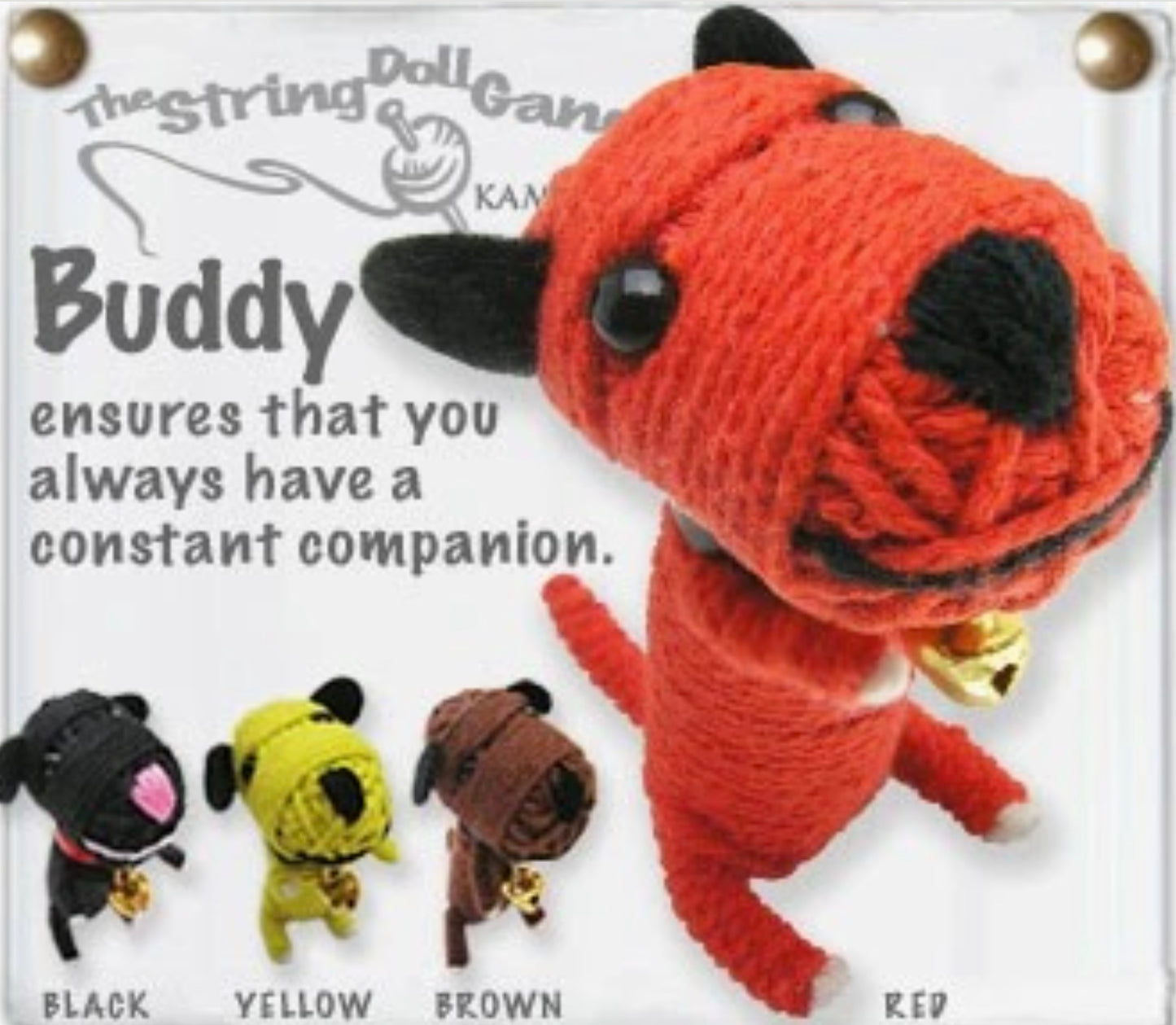 Keychain String Doll, "Buddy the Dog"