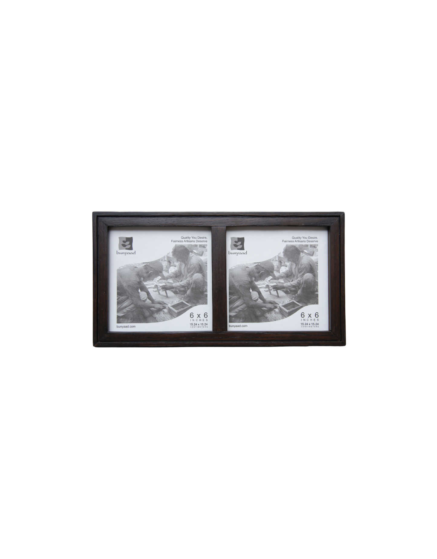 Dark Red Oak Duo Frame