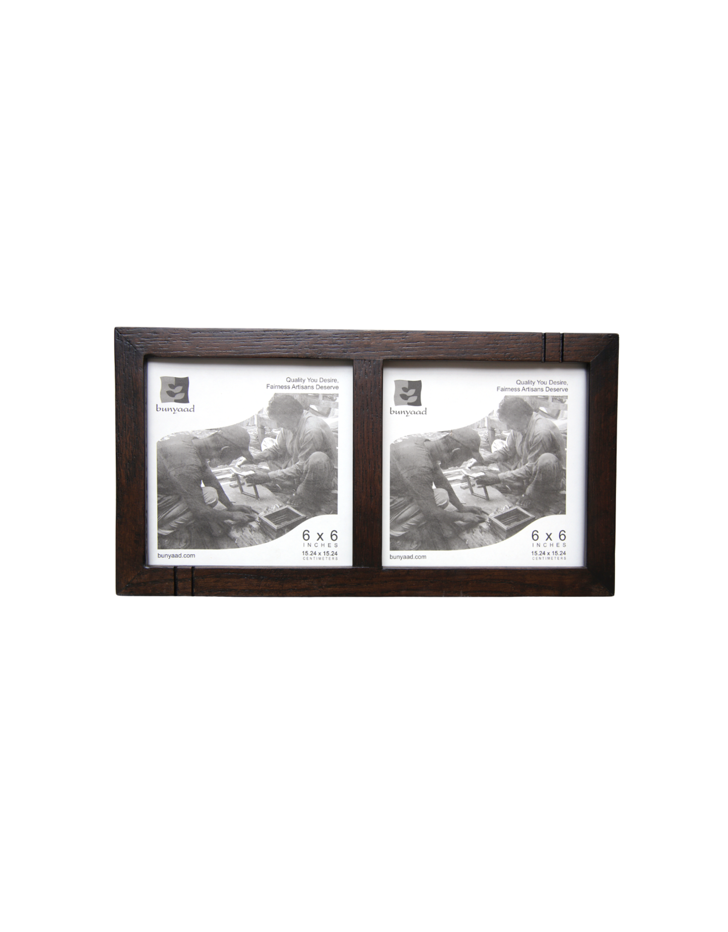 Dark Red Oak Duo Frame