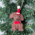 Chocolate Labrador Felt Ornament