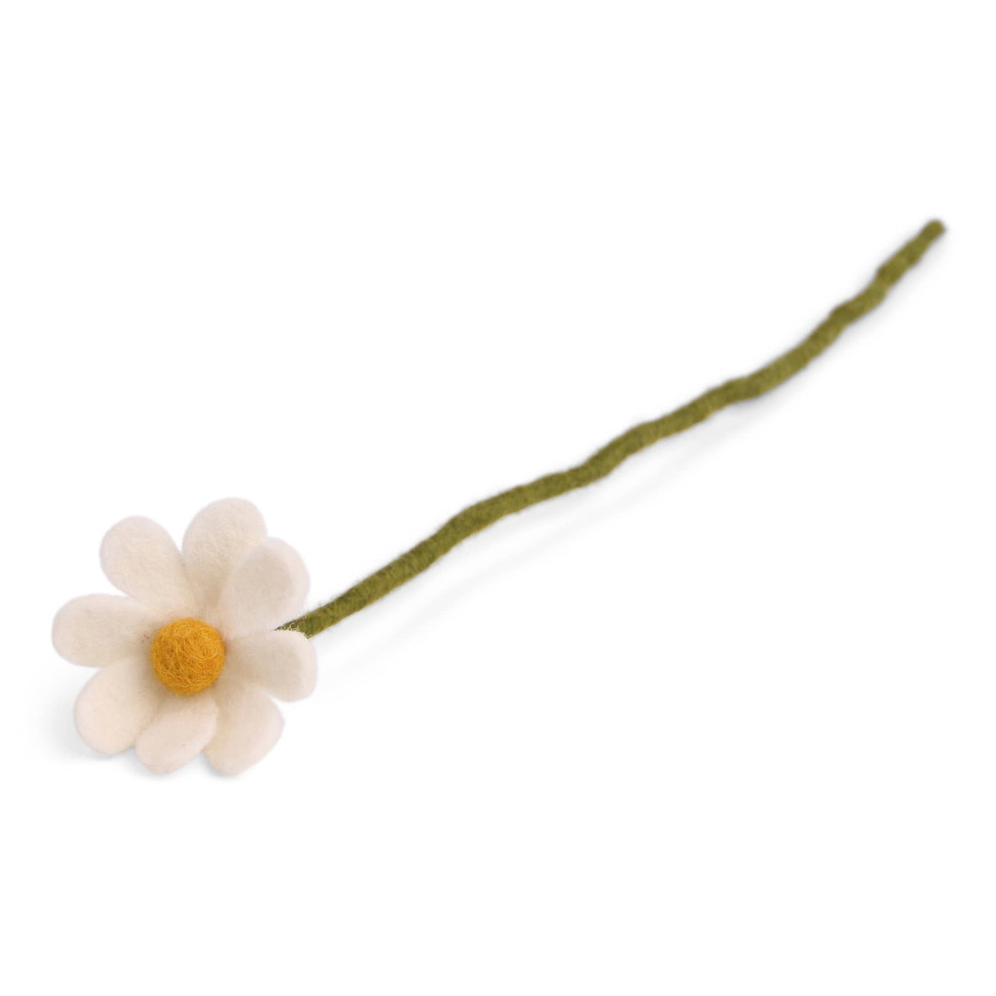 Felted White Anemone Flower
