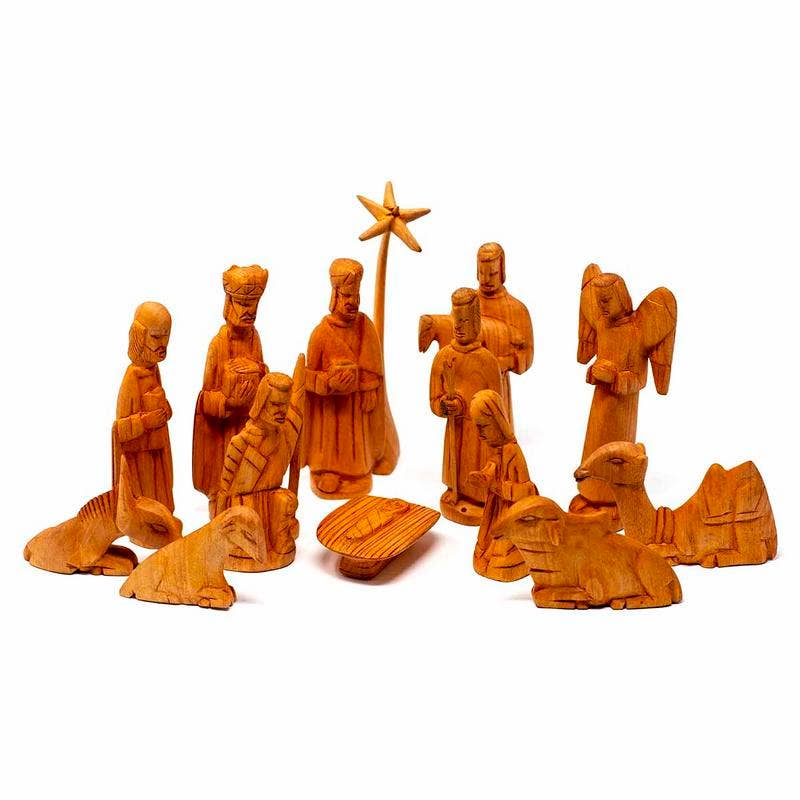 Wild Wood Nativity Set, 13 pieces