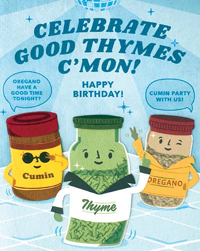 Recycled Paper Cards, "Celebration Thyme"