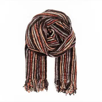 Handwoven Bamboo Scarf, Chenille
