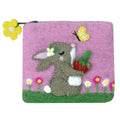 Daisy Bunny Felt Coin Purse