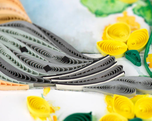 Quilled Greeting Card, "Mourning Dove"