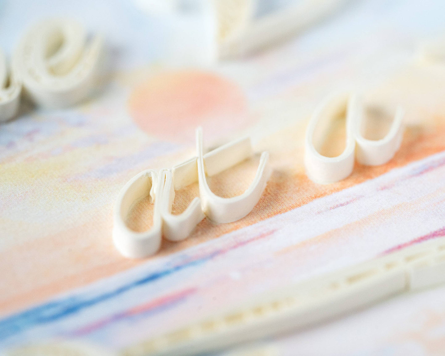 Quilled Greeting Card, "One Day at a Time"