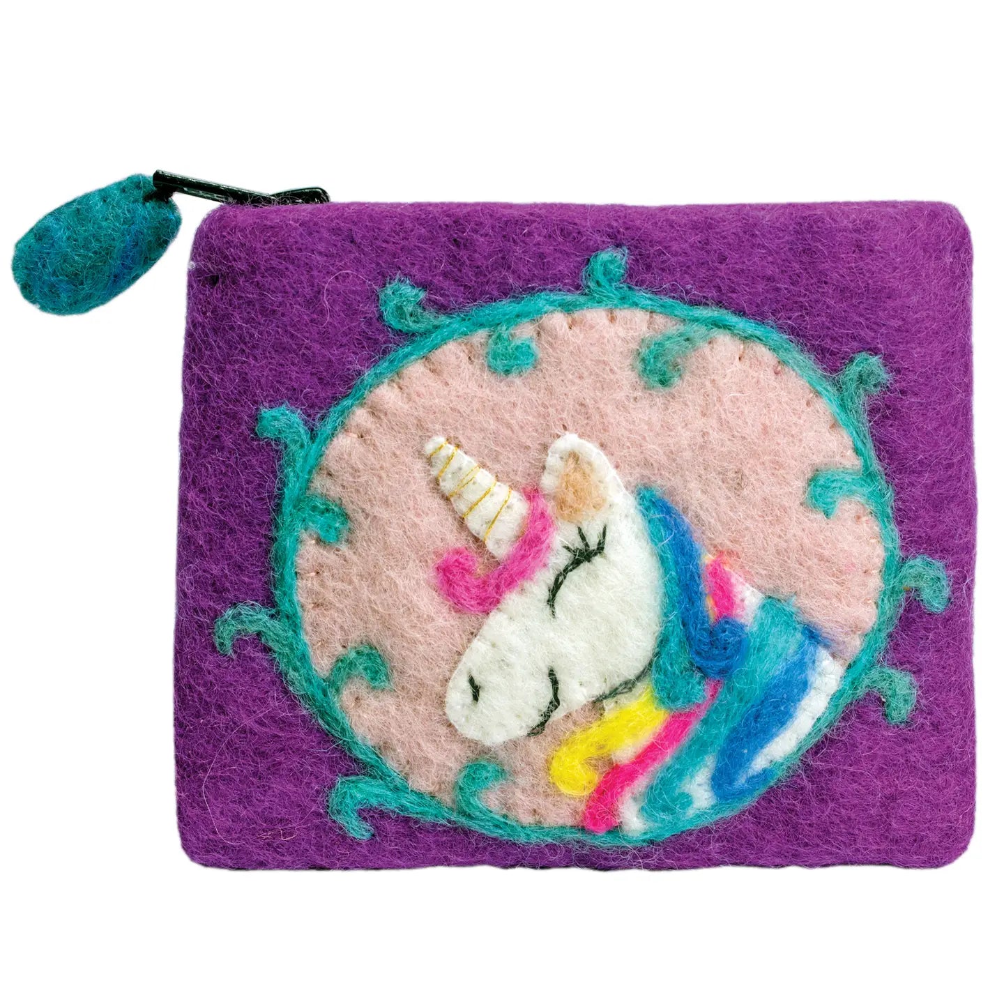 Unicorn Felt Coin Purse
