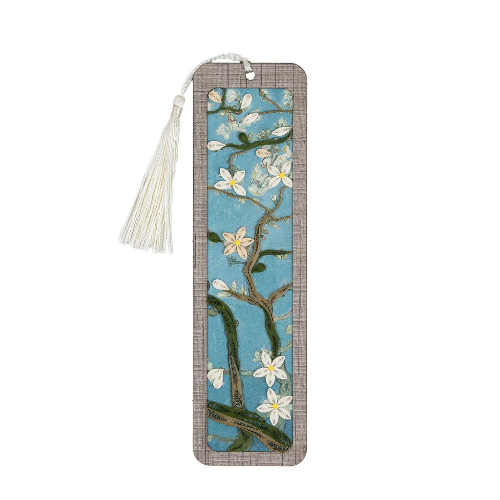 Quilled Bookmark, "Almond Blossoms"
