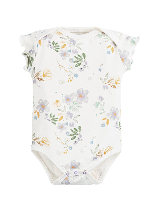 Organic Bodysuit, "Modern Daisy"