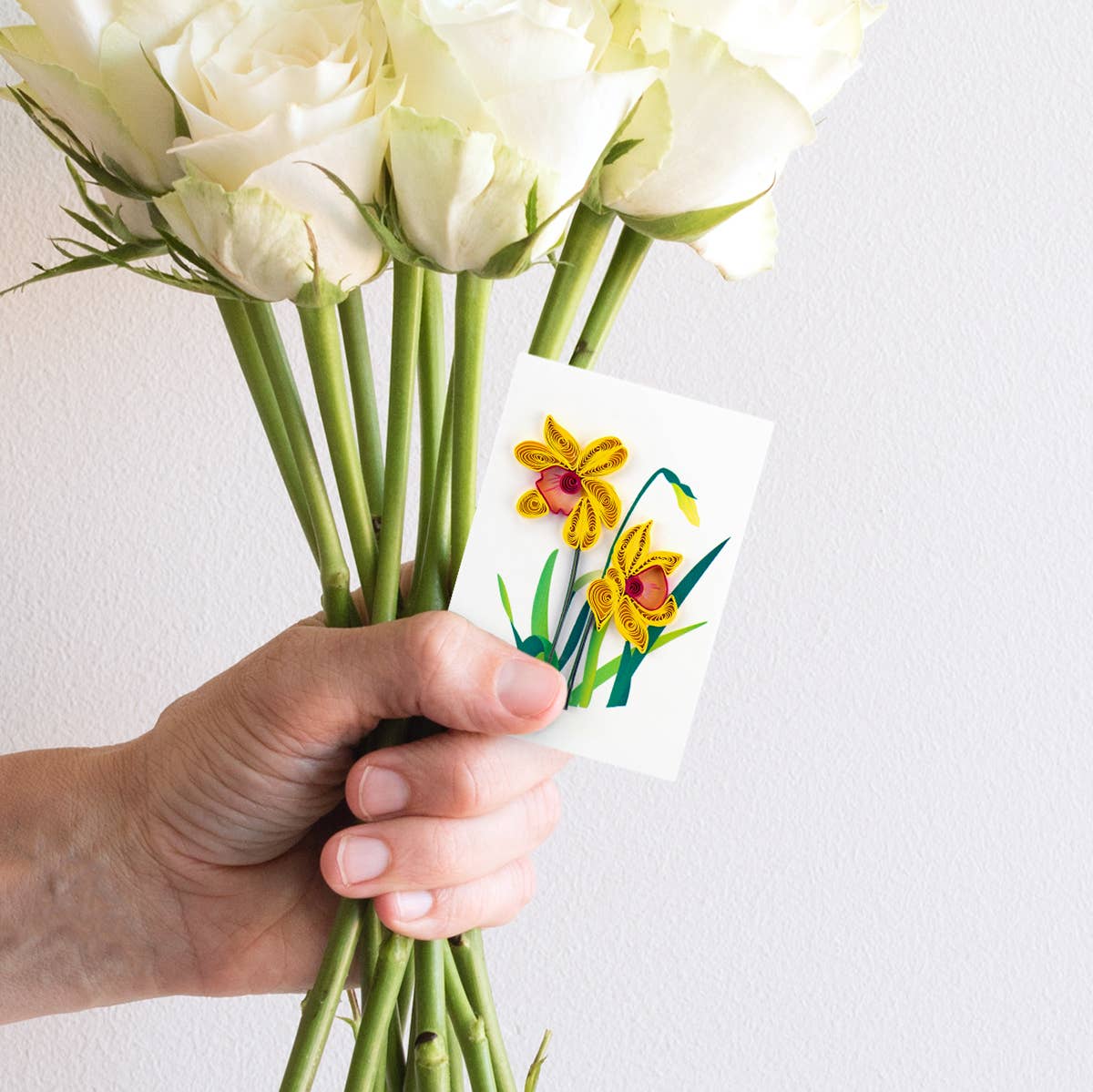 Quilled Gift Enclosure, "Daffodil"