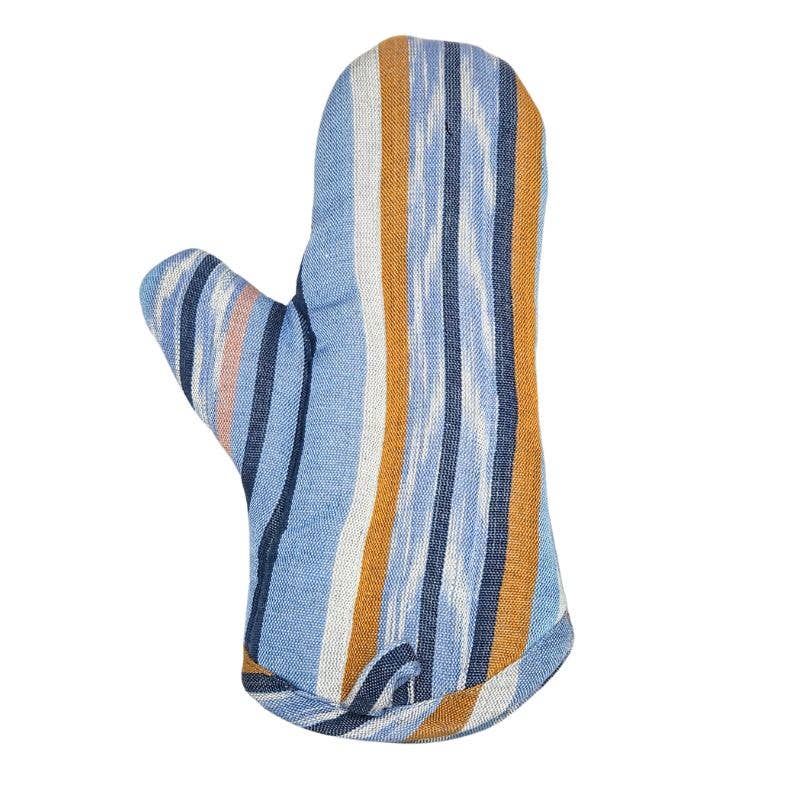 Woven Cotton Oven Mitt, Assorted Colors