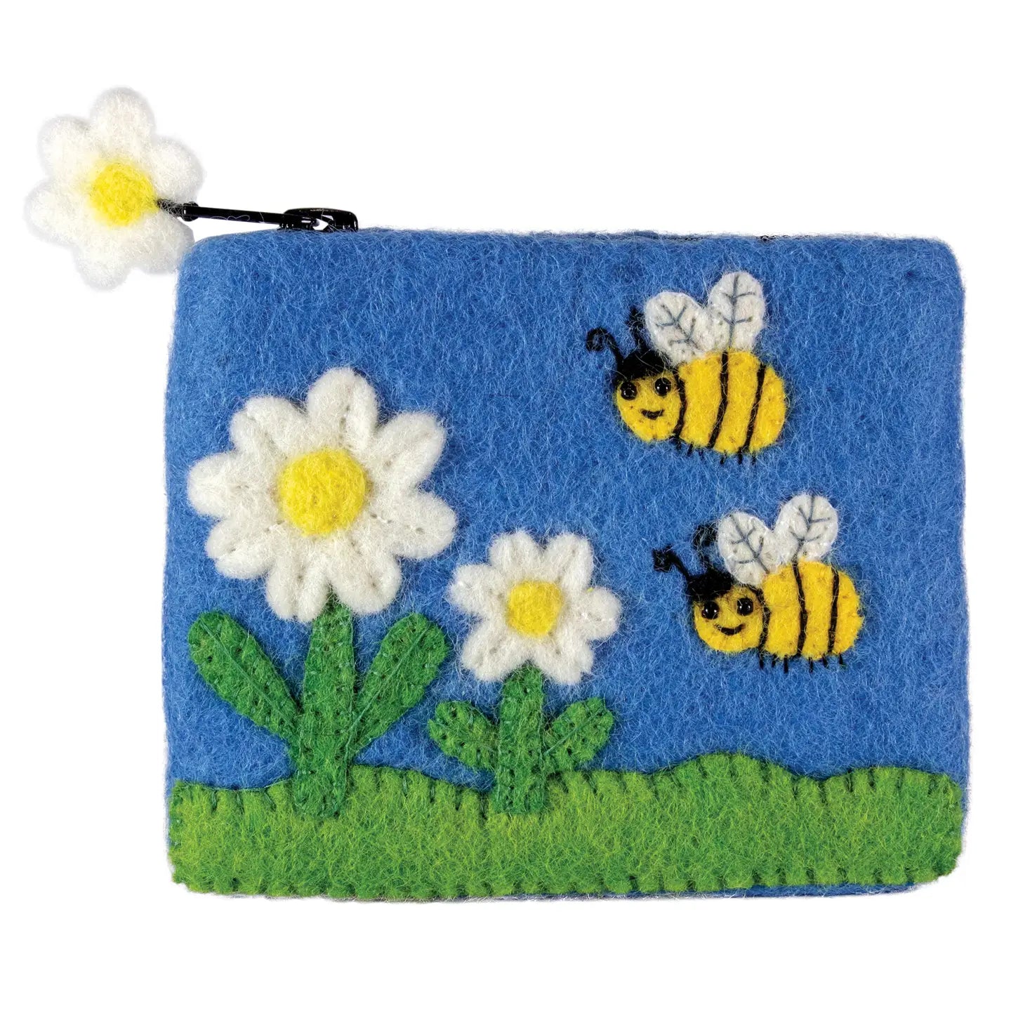 Bumble Bees Felt Coin Purse
