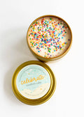 Celebrate Candle Tin with Sprinkles