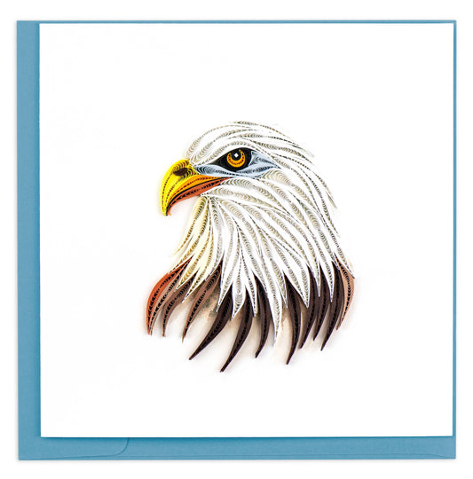Quilled Greeting Card, "Bald Eagle"