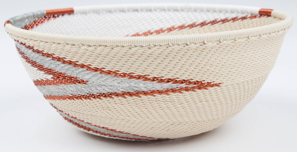 Medium Round Zulu Wire Basket, Assorted Colors^