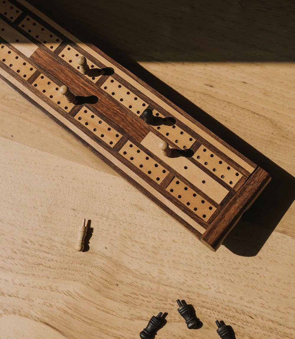Wood Cribbage Game