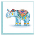 Quilled Greeting Card, "Decorated Elephant"