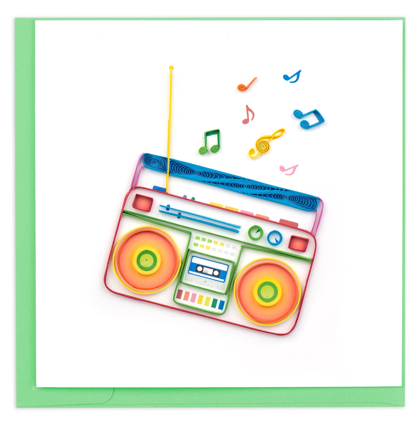 Quilled Greeting Card, "Boombox"