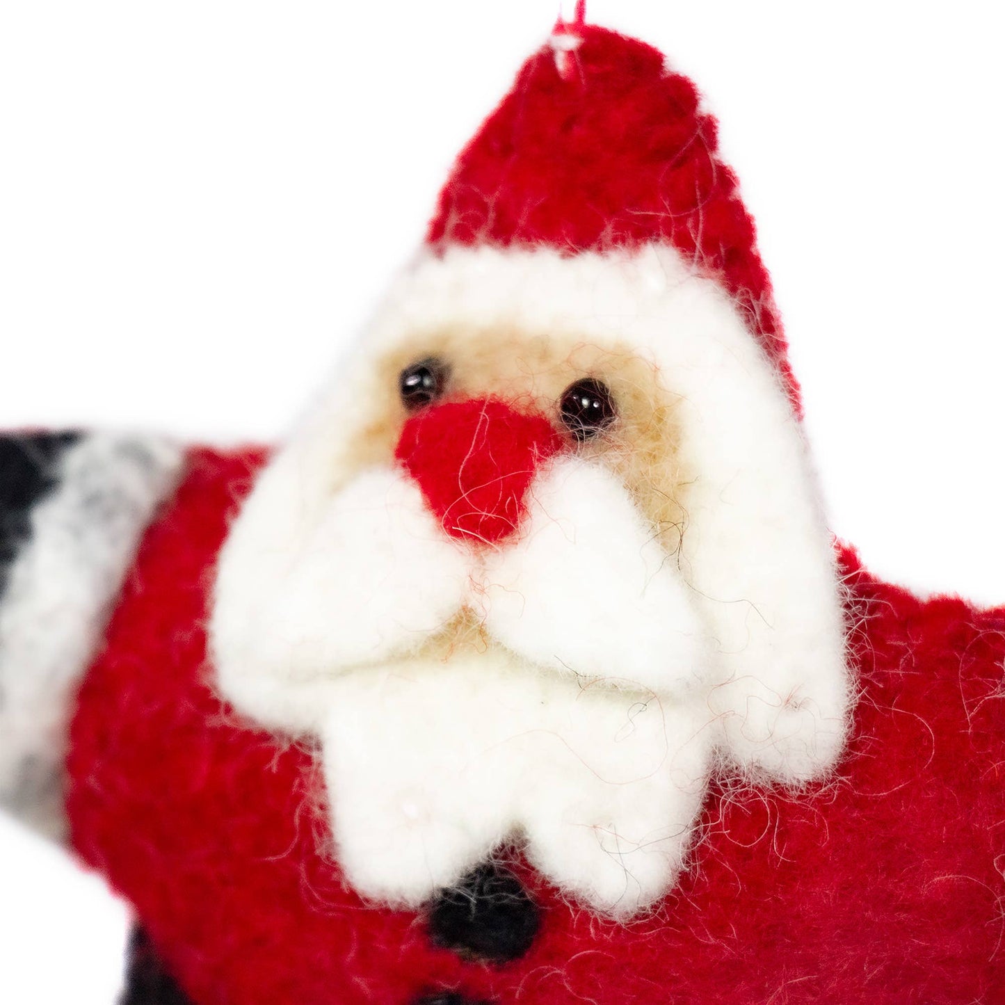 "Star" Santa Felt Ornament