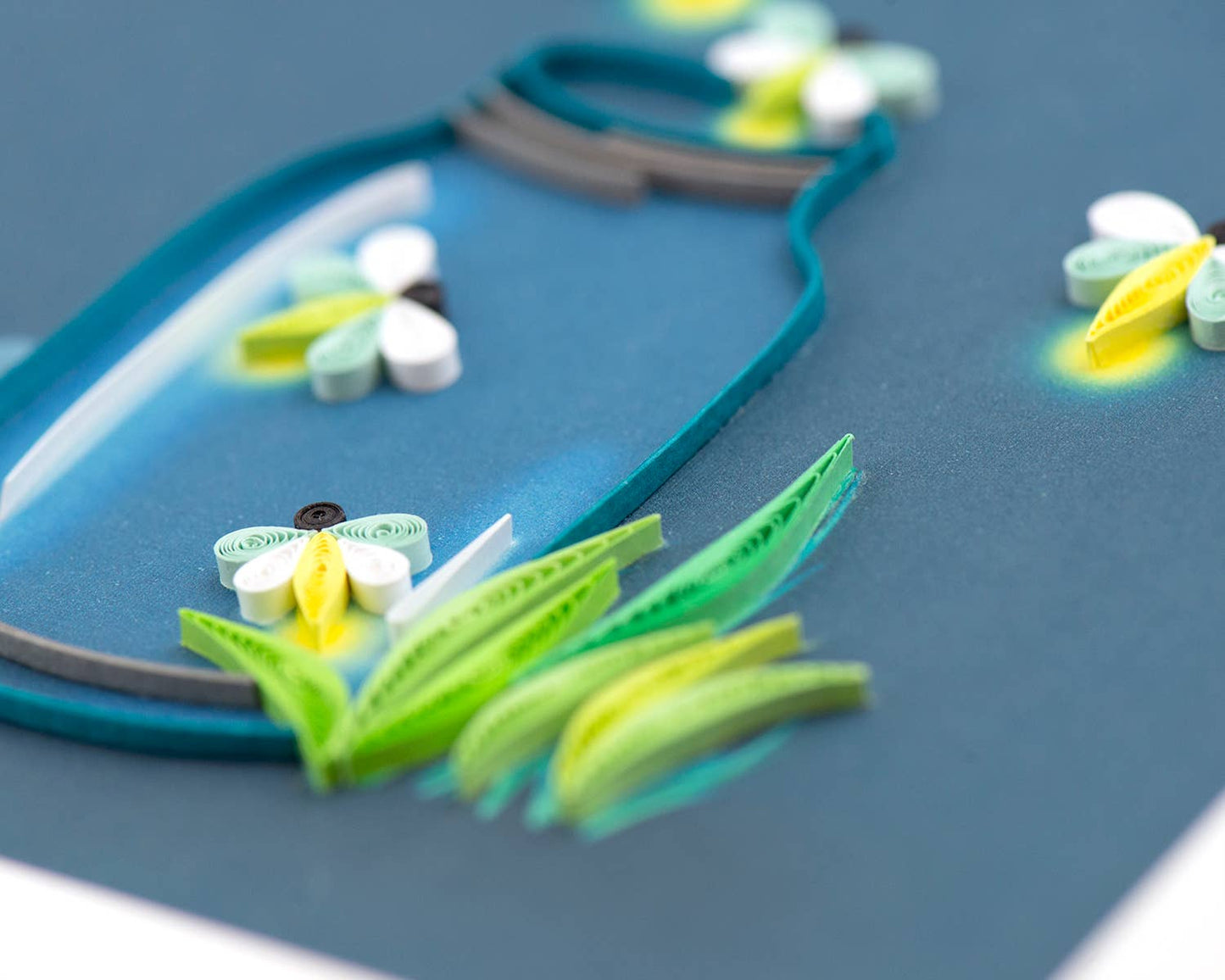 Quilled Greeting Card, "Fireflies"