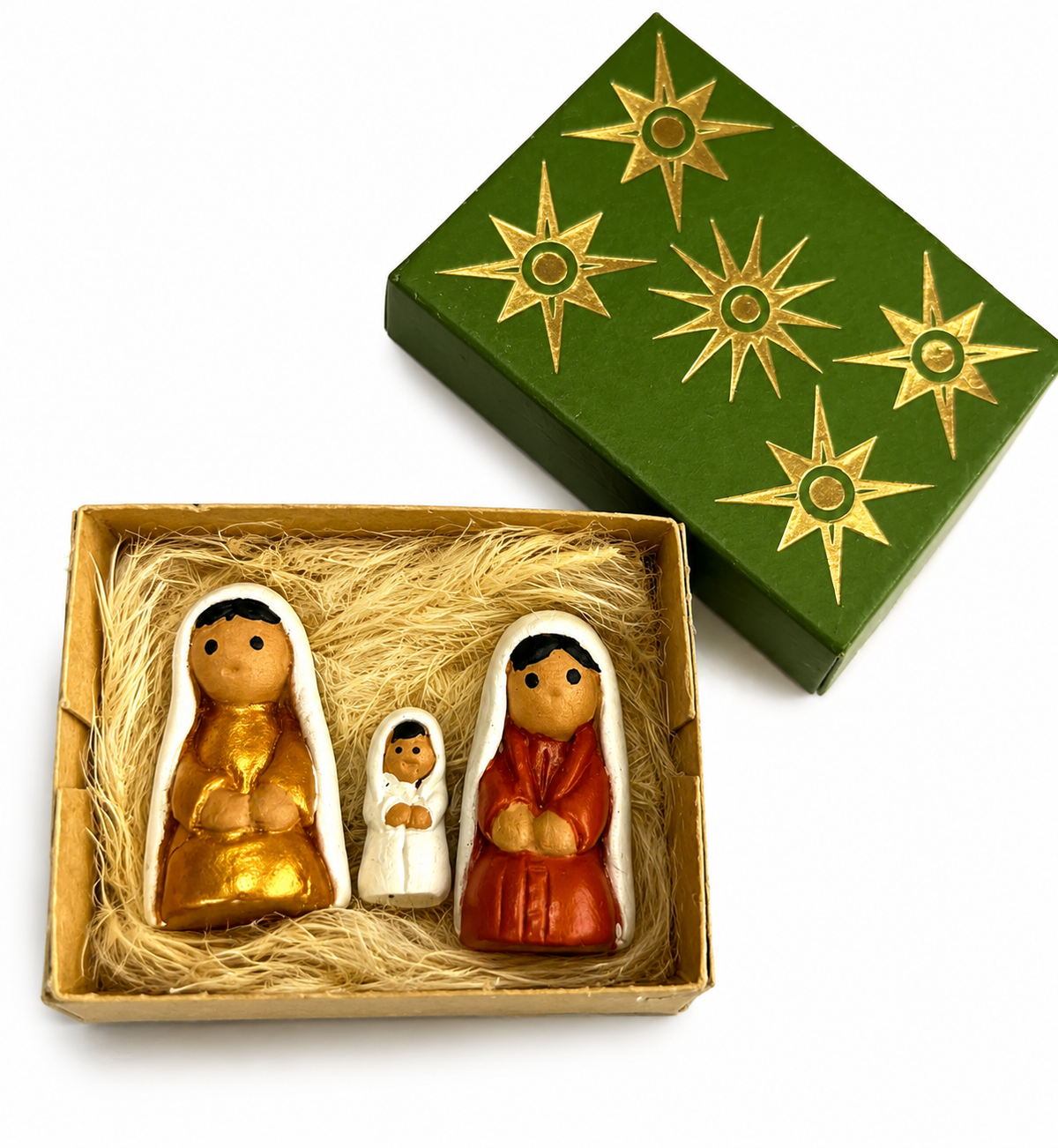 Green Matchbox Nativity