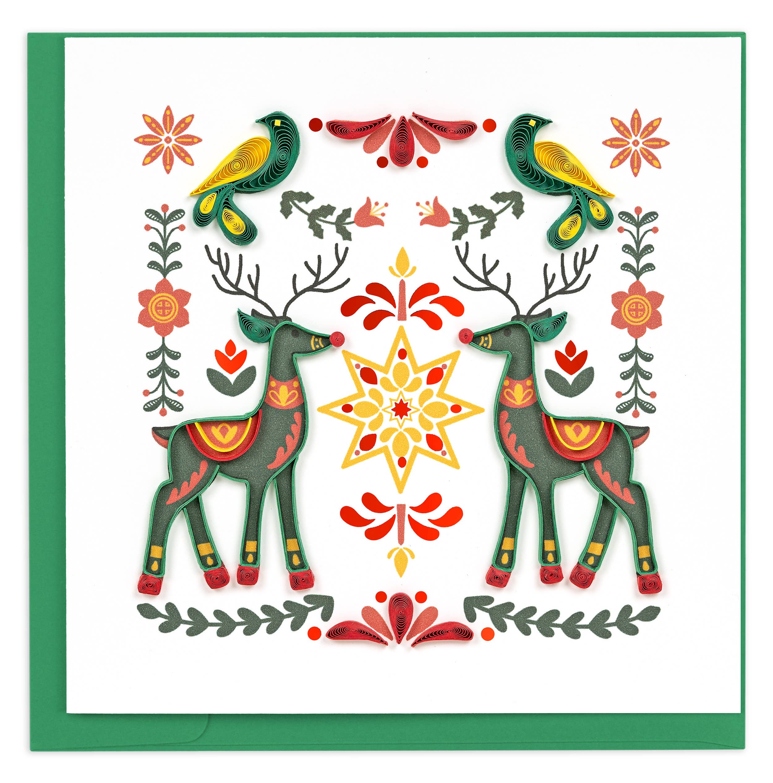 Quilled Greeting Card, "Scandinavian Christmas"