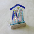 Chilean Glass and Wood Nativity