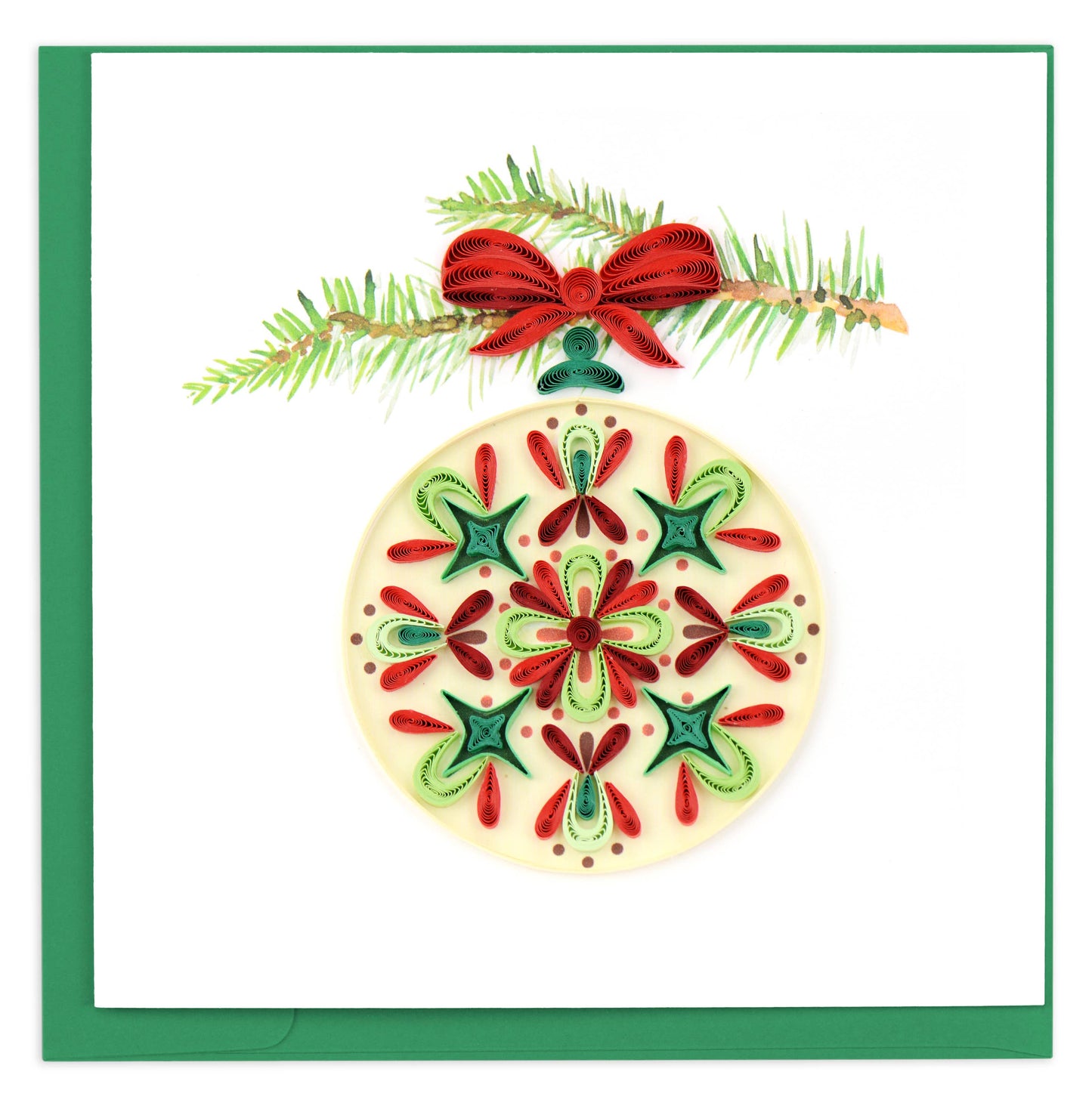 Quilled Greeting Card, "Traditional Ornament"