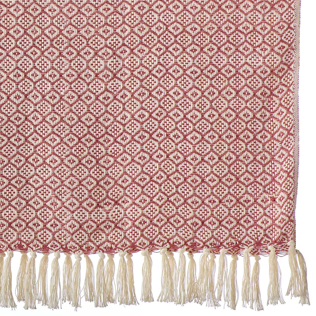 Marsala Diamond Recycled Bottle Throw Blanket
