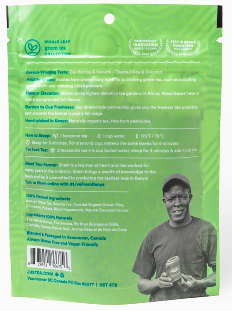 Looseleaf Tea, "Coconut Green"