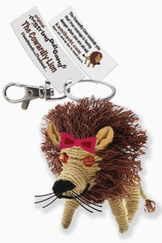 Keychain String Doll, "Cowardly Lion"